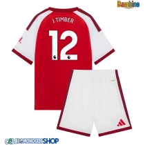 Maglie da calcio Arsenal Jurrien Timber #12 Prima Maglia Bambino 2026-27 Manica Corta + Pantaloni corti)